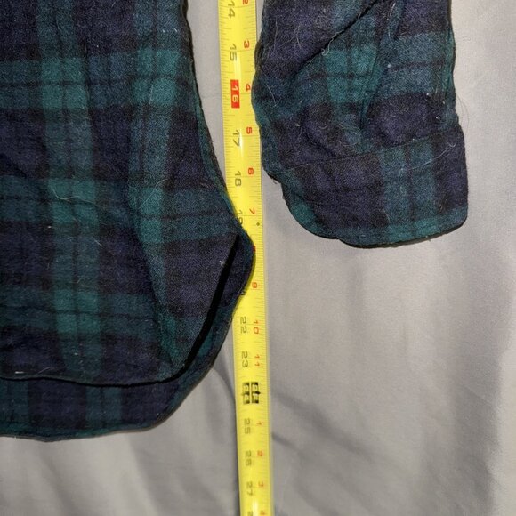 Vintage PENDLETON 100% Virgin Wool Authentic Black Watch Tartan Shirt Mens M - Picture 10 of 13